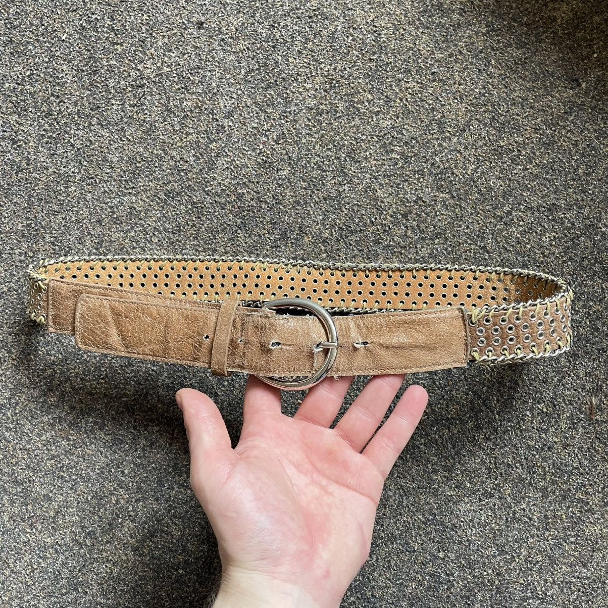 Vintage Vintage Y2K Studded Suede Belt Archive Tan Americana Drip OS Size ONE SIZE - 9 Thumbnail