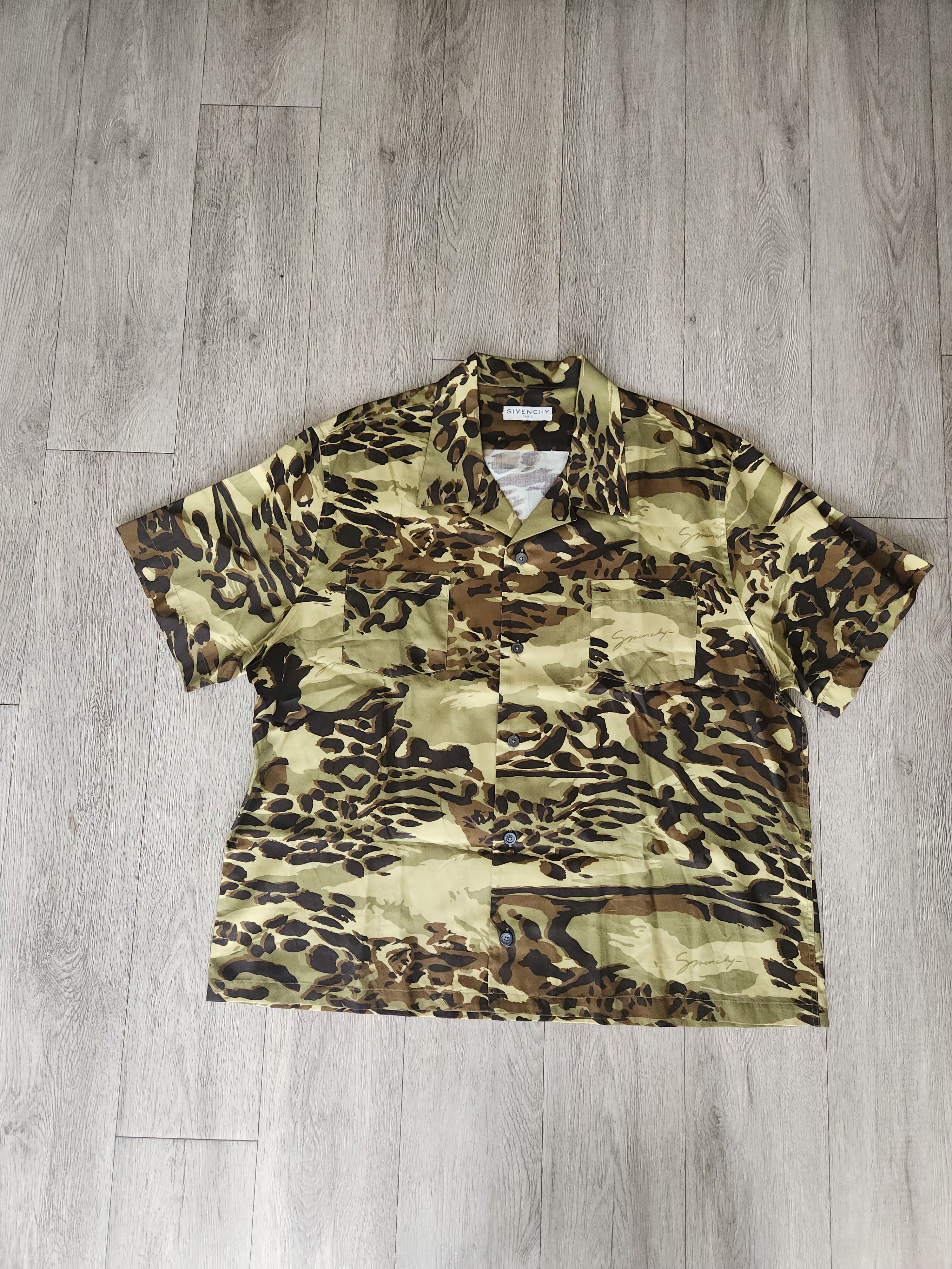 Givenchy Givenchy Camouflage Camp Shirt Size US XL / EU 56 / 4 - 2 Thumbnail