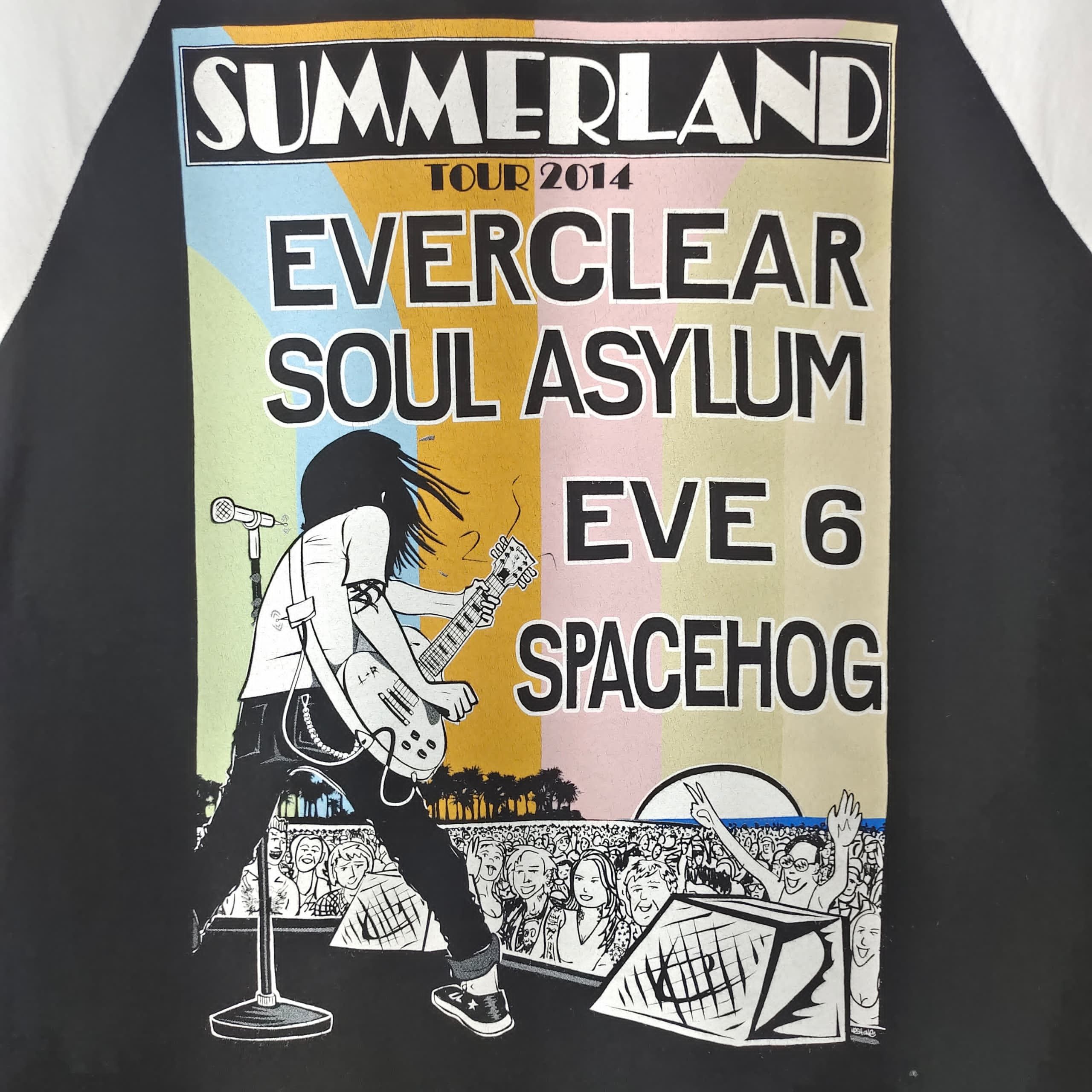 Band Tees SUMMERLAND TOUR 2012 RAGLAN T SHIRT Size US L / EU 52-54 / 3 - 3 Thumbnail