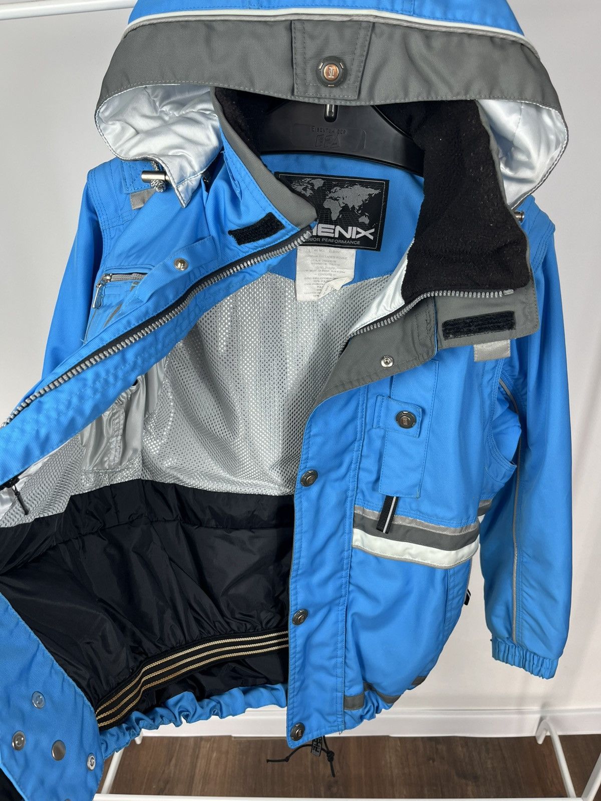 Phenix Phenix Ski Jacket Women Blue Hooded Winter Snow Coat US 6 Size M / US 6-8 / IT 42-44 - 8 Thumbnail