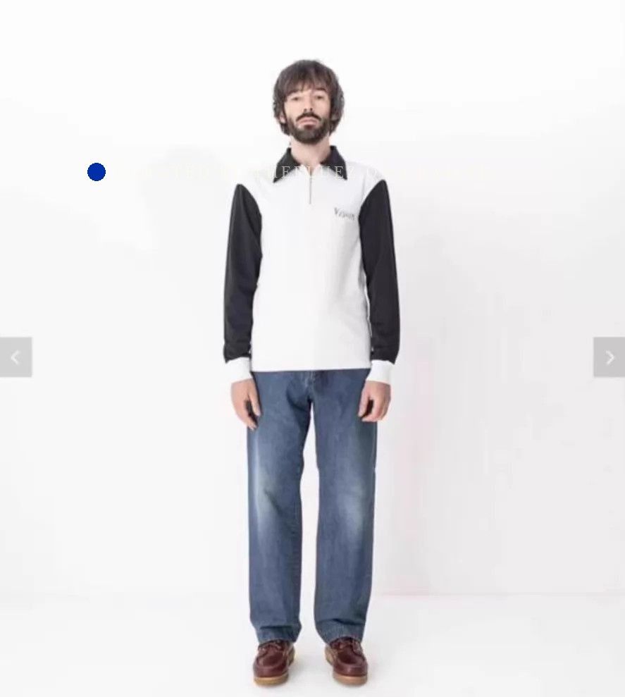Visvim Godfrey Zip Long Sleeve Polo in Multi Size US M / EU 48-50 / 2 - 1 Thumbnail