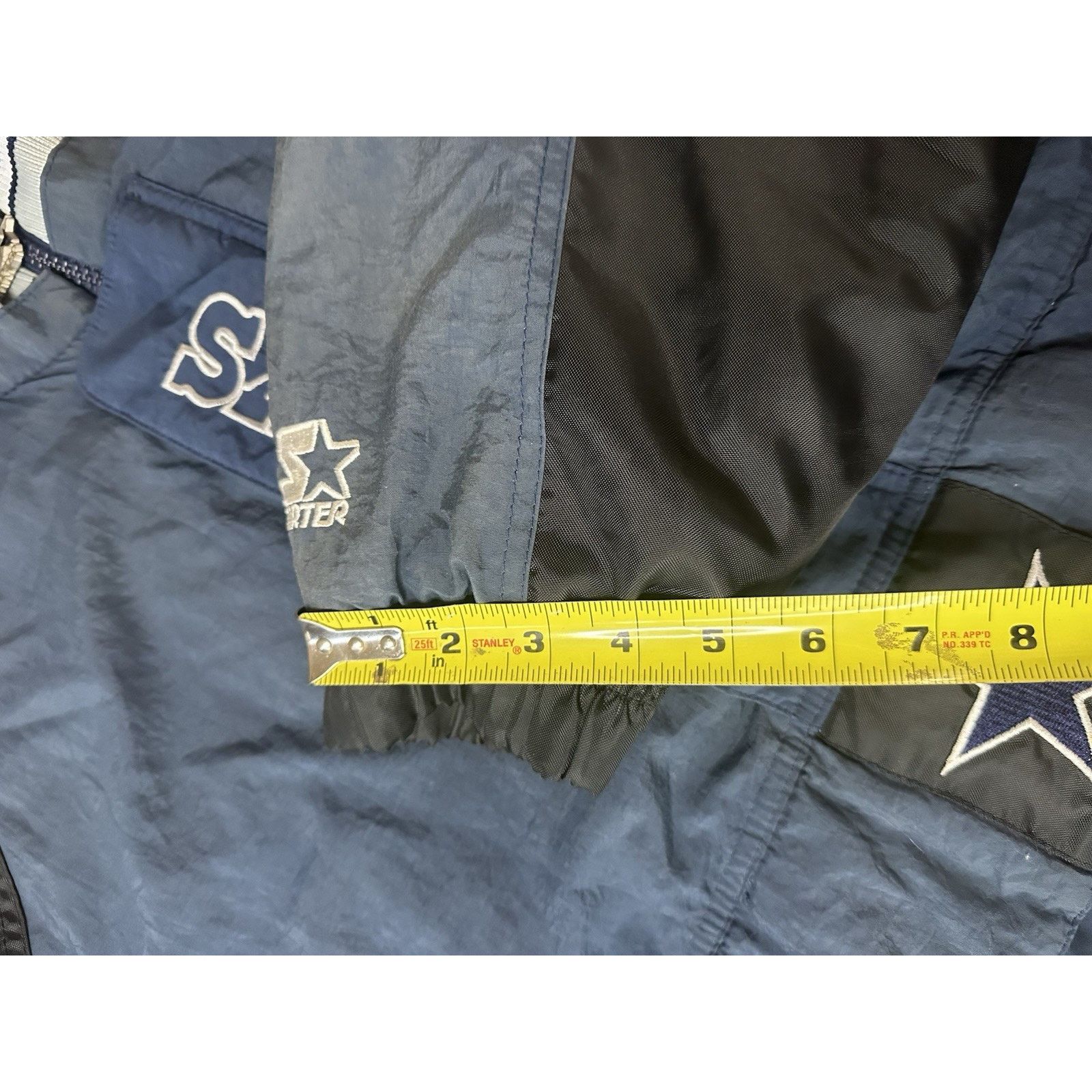 Starter 90s Dallas Cowboys Starter Pro Line 1/4 Zip Jacket Size 2XL Size US XXL / EU 58 / 5 - 11 Thumbnail