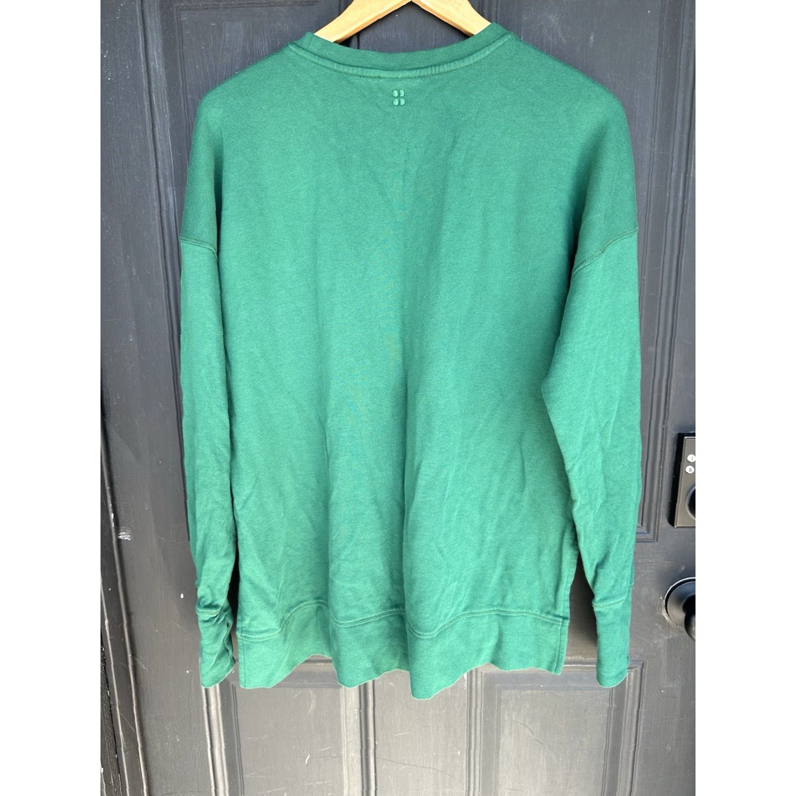 Sweaty Betty Sweaty Betty Womens Knit Crew Neck Long Sleeve Pullover Sweater Top Size 8 Green Regular Mens? Wait. Size M / US 6-8 / IT 42-44 - 2 Thumbnail