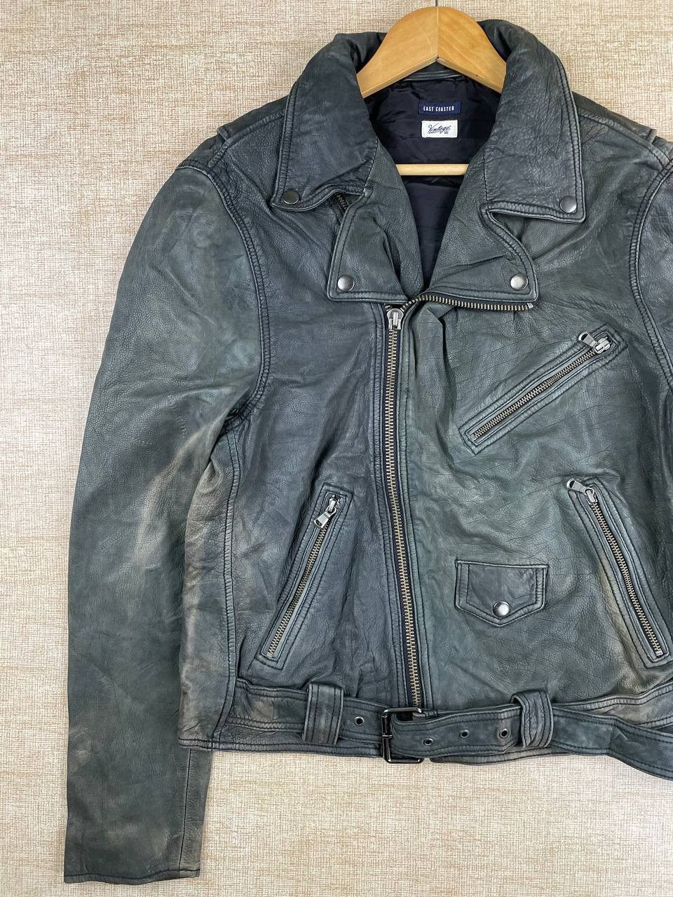 Vintage Vintage East Coaster Double Collar Bikers Leather Jacket Size US M / EU 48-50 / 2 - 3 Thumbnail