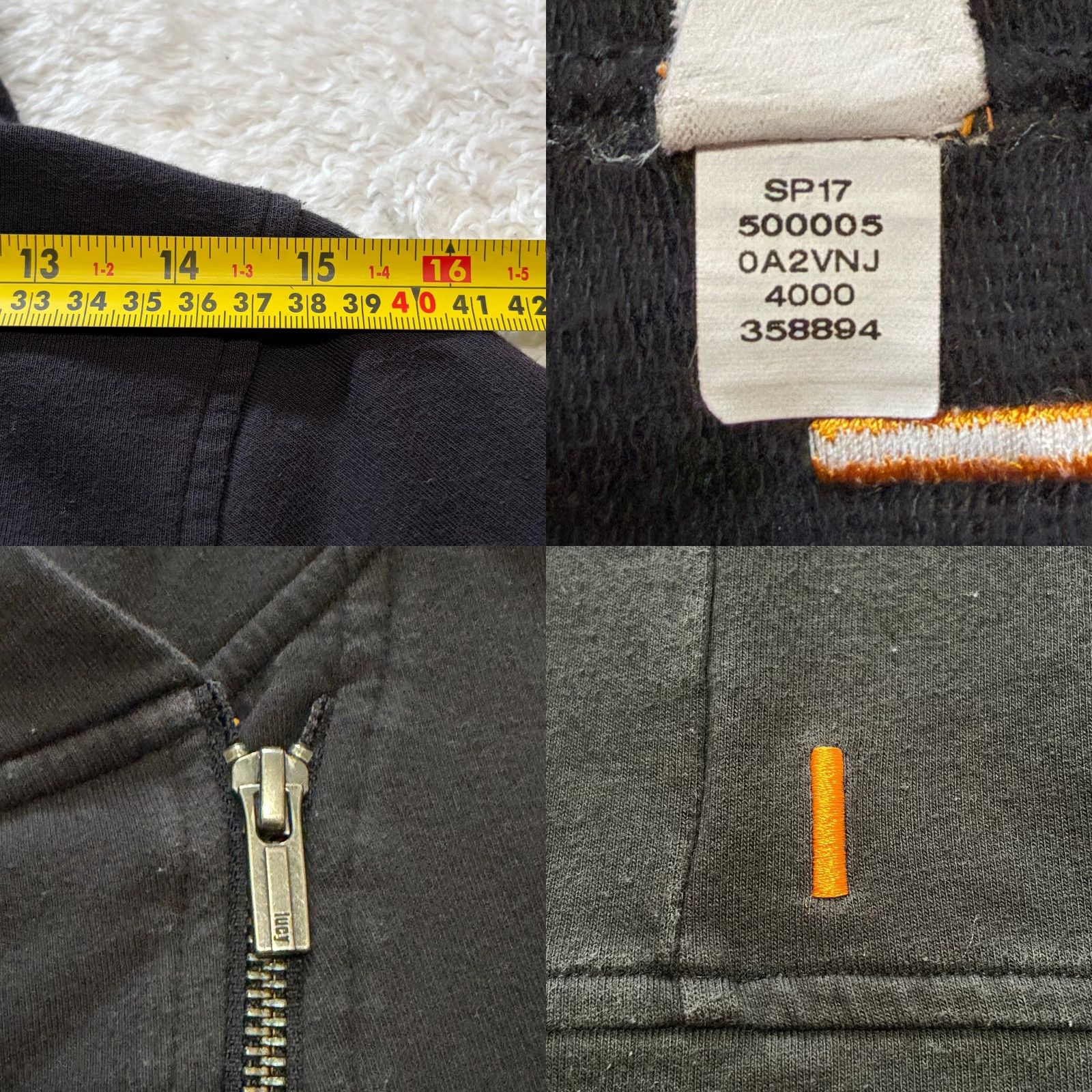 Vintage Lucy Hoodie XS Black Full Zip Sh e? Size XS / US 0-2 / IT 36-38 - 8 Thumbnail