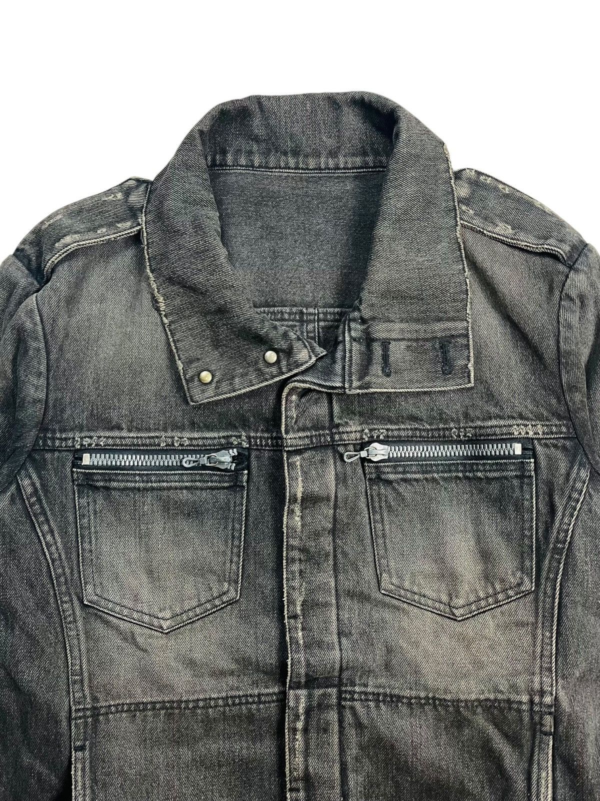 If Six Was Nine 20000s Attachment - Riri Zips Biker Denim Jacket Size US M / EU 48-50 / 2 - 8 Thumbnail
