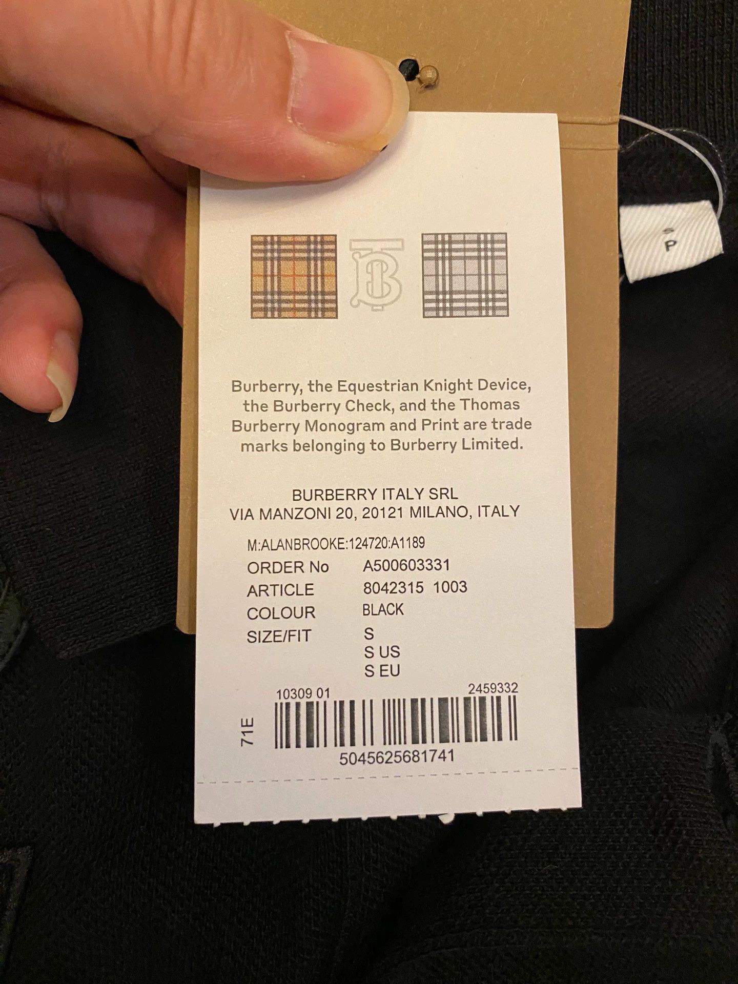 Burberry Burberry Embroidered Logo Polo Shirt S (Loose) Size US S / EU 44-46 / 1 - 7 Thumbnail