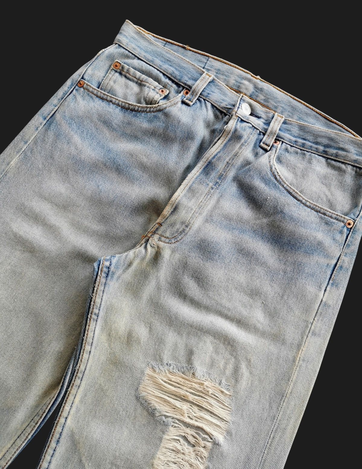 Levi's Size 30x30.5 Levis Vintage 90s Distressed Jeans Size US 30 / EU 46 - 9 Thumbnail