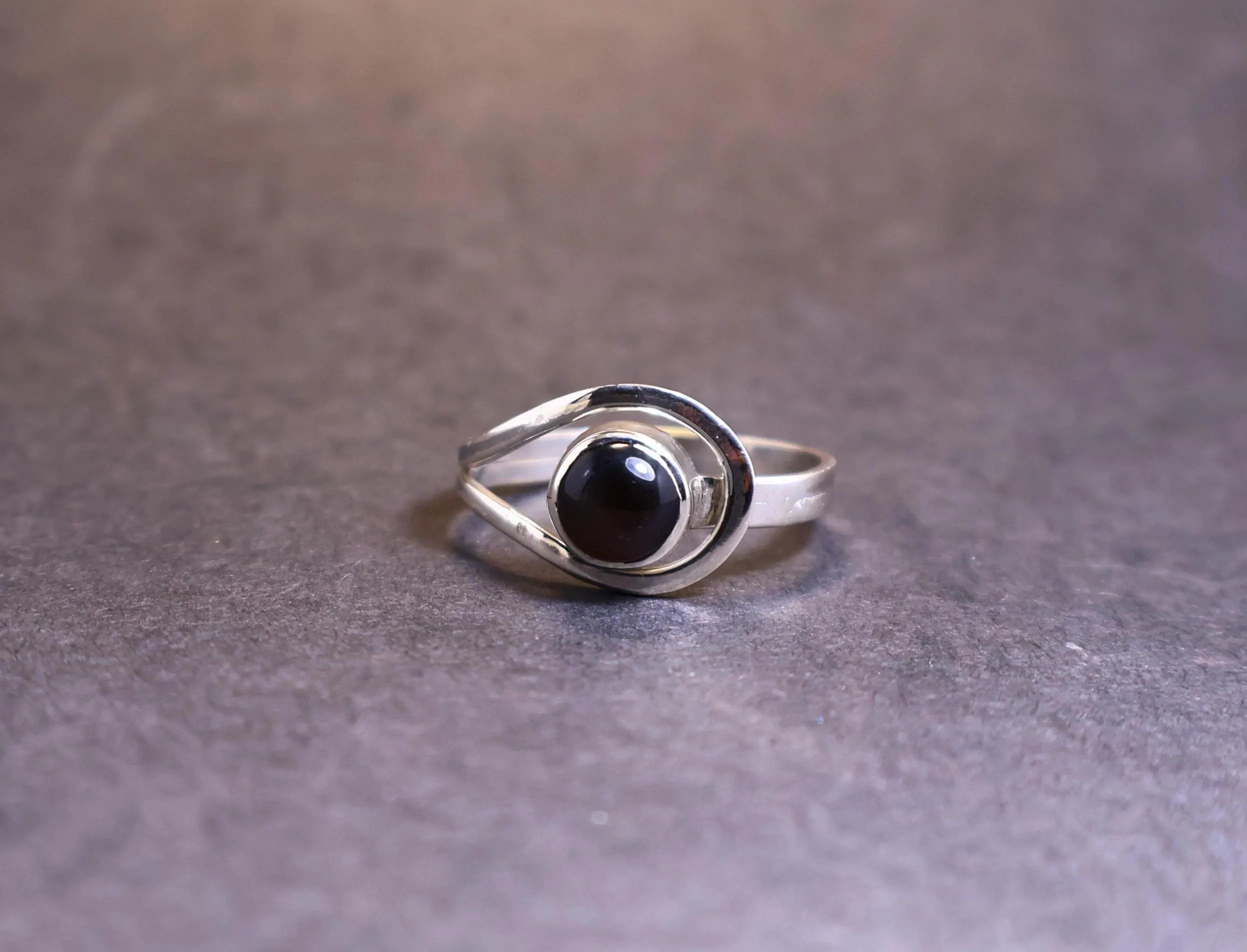 Handmade Black Onyx Ring, 925 Sterling Silver Ring, Handmade Jewelry, Size ONE SIZE - 1 Thumbnail