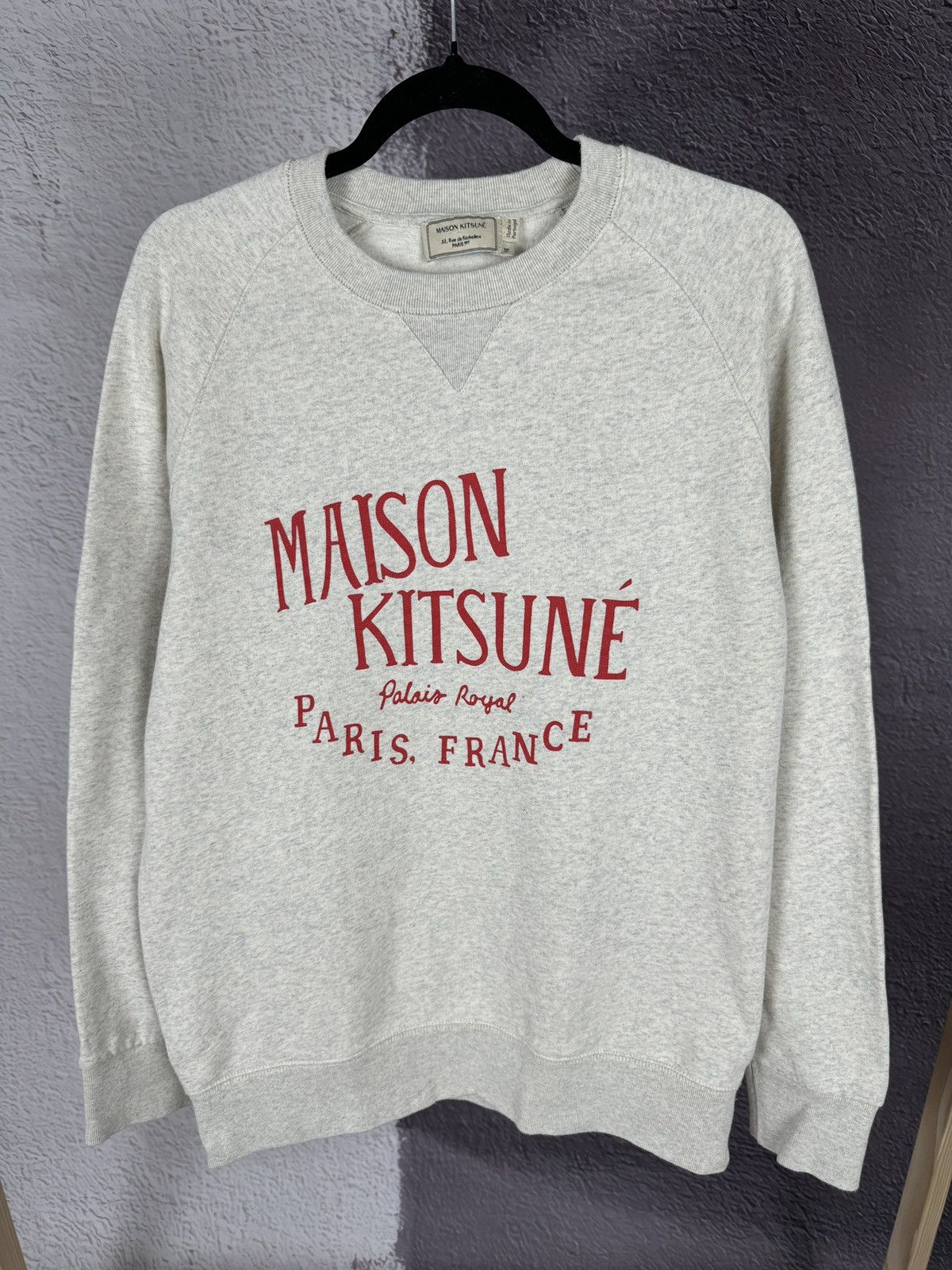 Maison Kitsune MAISON KITSUNÉ Mélange Printed French Coton-Terry Sweatshirt Size US M / EU 48-50 / 2 - 2 Thumbnail