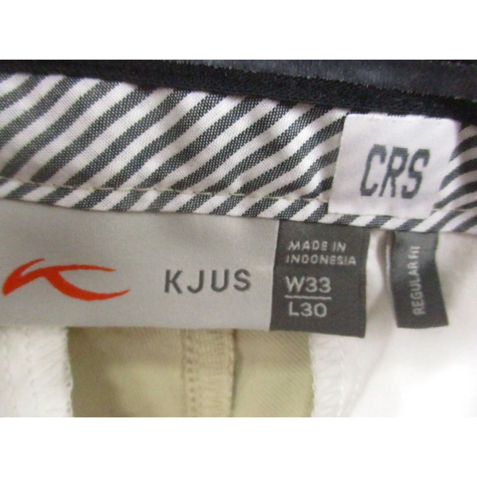 KJUS KJUS Pants Mens 33x29 Khaki Golf Performance Regular Fit Chino Size US 33 - 3 Thumbnail