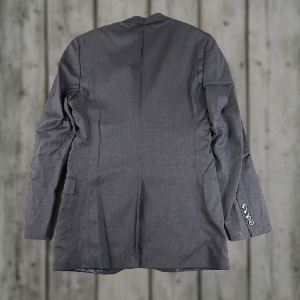 Brooks Brothers Brooks Brothers 1818 Fitzgerald Blazer Jacket Single-Breasted Two-Button Notch Gray Wool 40L Mens USA Size 40R - 1 Thumbnail