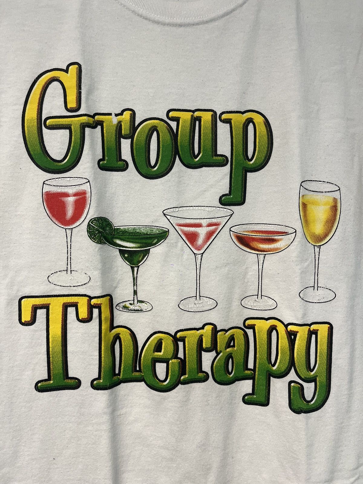 Vintage Group Therapy Drinking Tshirt Size US S / EU 44-46 / 1 - 2 Thumbnail