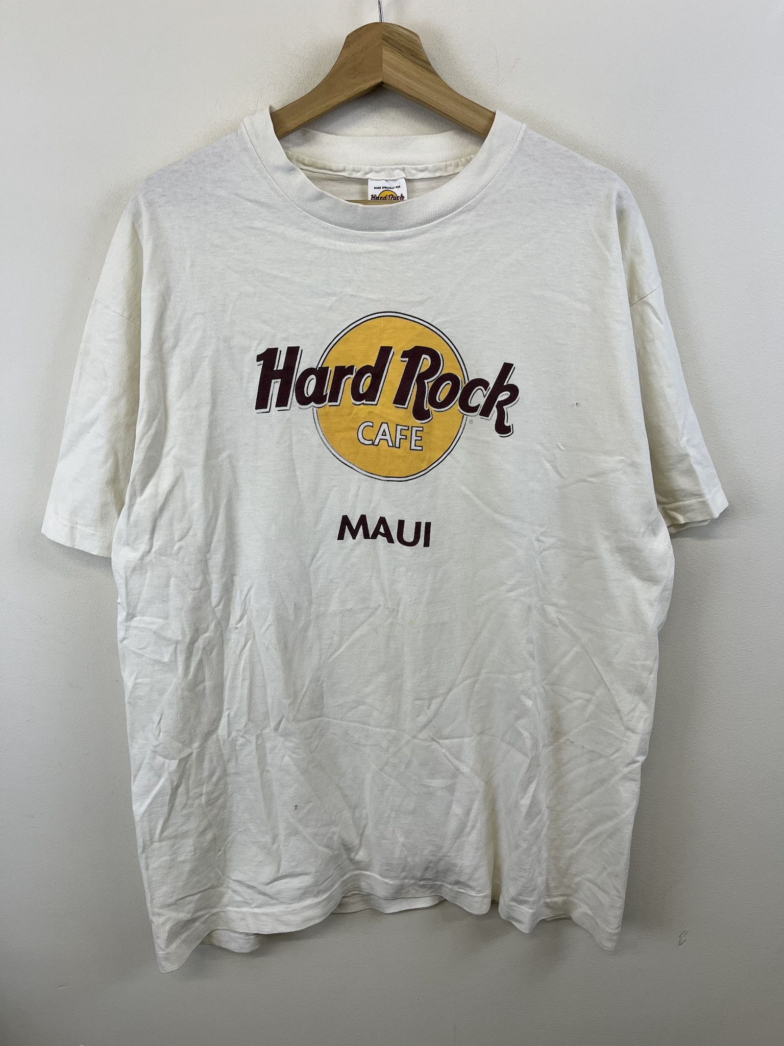 Hard Rock Cafe Vintage 1990s Hard Rock Cafe Single Stitch Tee HRC Maui Tee Size XL Size US XL / EU 56 / 4 - 1 Thumbnail