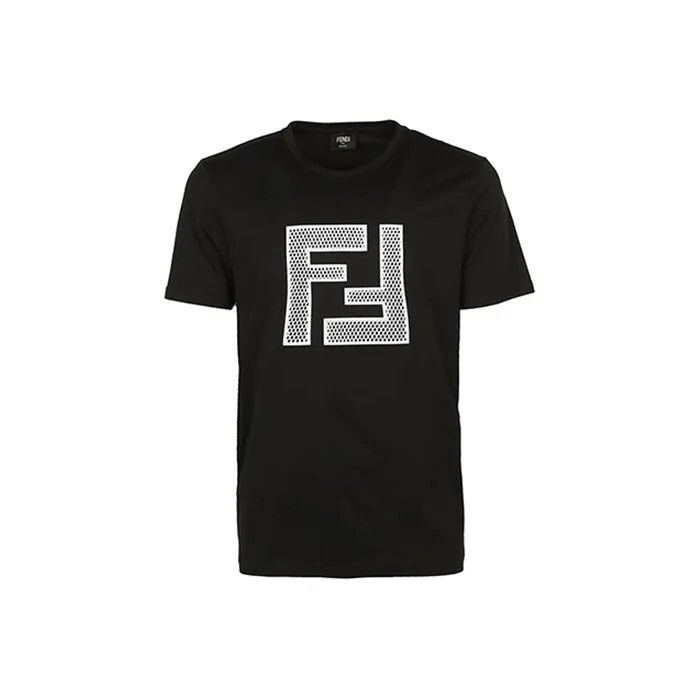 Fendi Short Sleeve Mesh Logo T-Shirt 0079