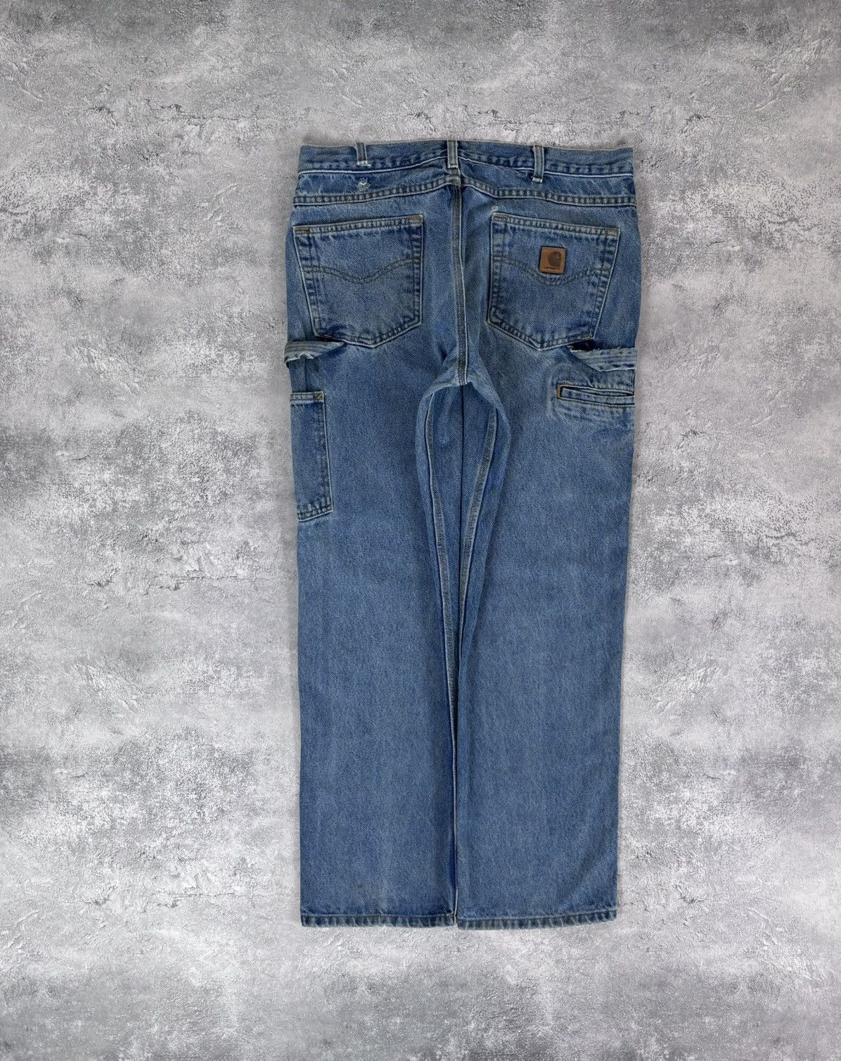 Carhartt Carhartt Men’s Denim Jeans B171 DST Relaxed Fit Distressed Size US 36 / EU 52 - 1 Thumbnail