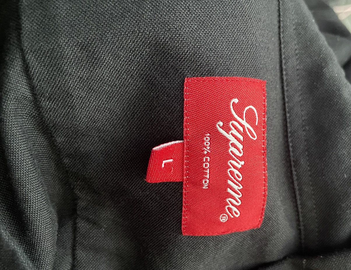 Designer × Supreme Supreme Black Twill Button Up Size US L / EU 52-54 / 3 - 3 Thumbnail