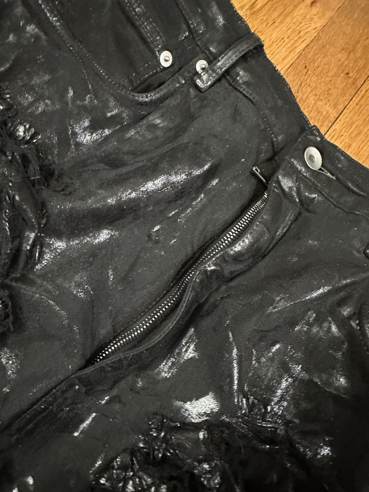 Rick Owens Drkshdw Rick Owens FW23 Luxor GETH CUT DISTRESSED SBFLS JEANS Size US 33 - 4 Thumbnail