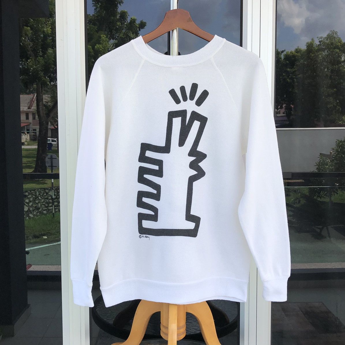 Keith Haring Vintage 90s Keith Haring Sweatshirts Made In USA 🇺🇸 Size US M / EU 48-50 / 2 - 2 Thumbnail