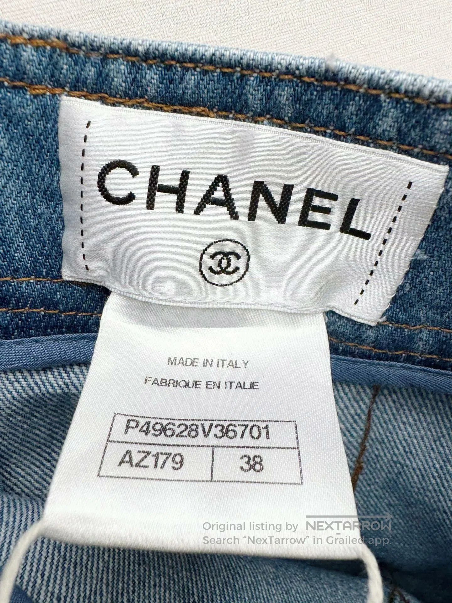 Chanel Chanel Denim Skirt Size 38 for Sale. Size US 38 / EU 54 - 4 Thumbnail