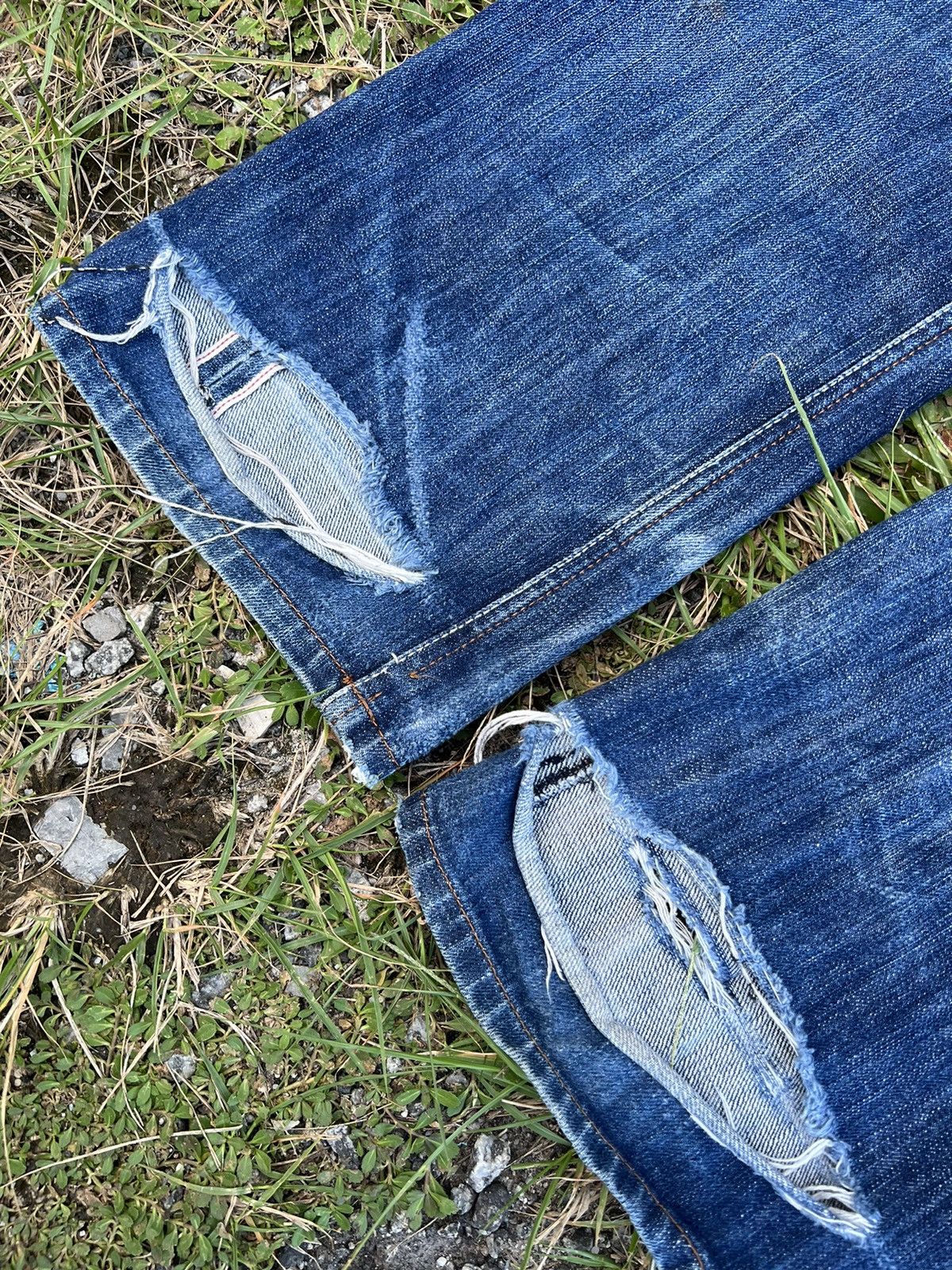Japanese Brand VTG LAGUST DISTRESSED SELVEDGE JEANS VERY RARE Size US 30 / EU 46 - 7 Thumbnail