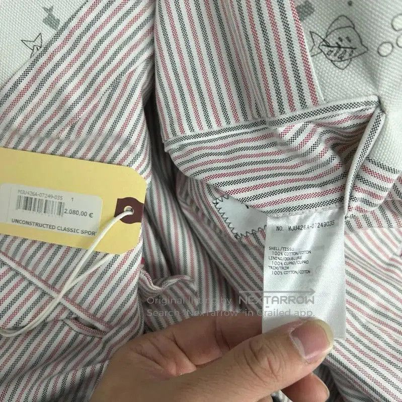 Thom Browne Thom Browne Multicolor Cotton Long Sleeve Jacket . Size US M / EU 48-50 / 2 - 5 Thumbnail