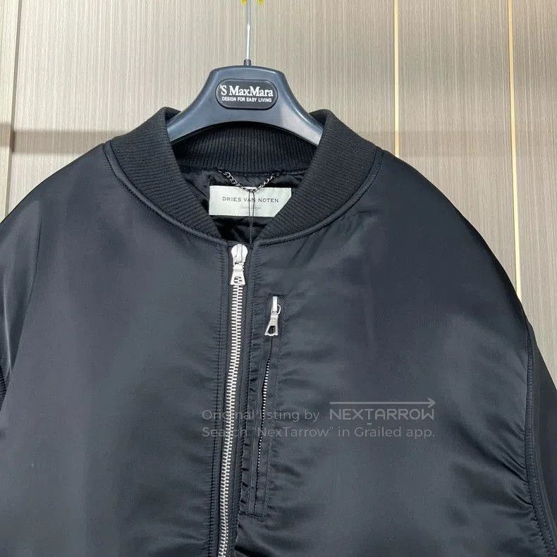 Dries Van Noten Dries Van Noten Black Bomber Jacket XL. Size US XL / EU 56 / 4 - 3 Thumbnail