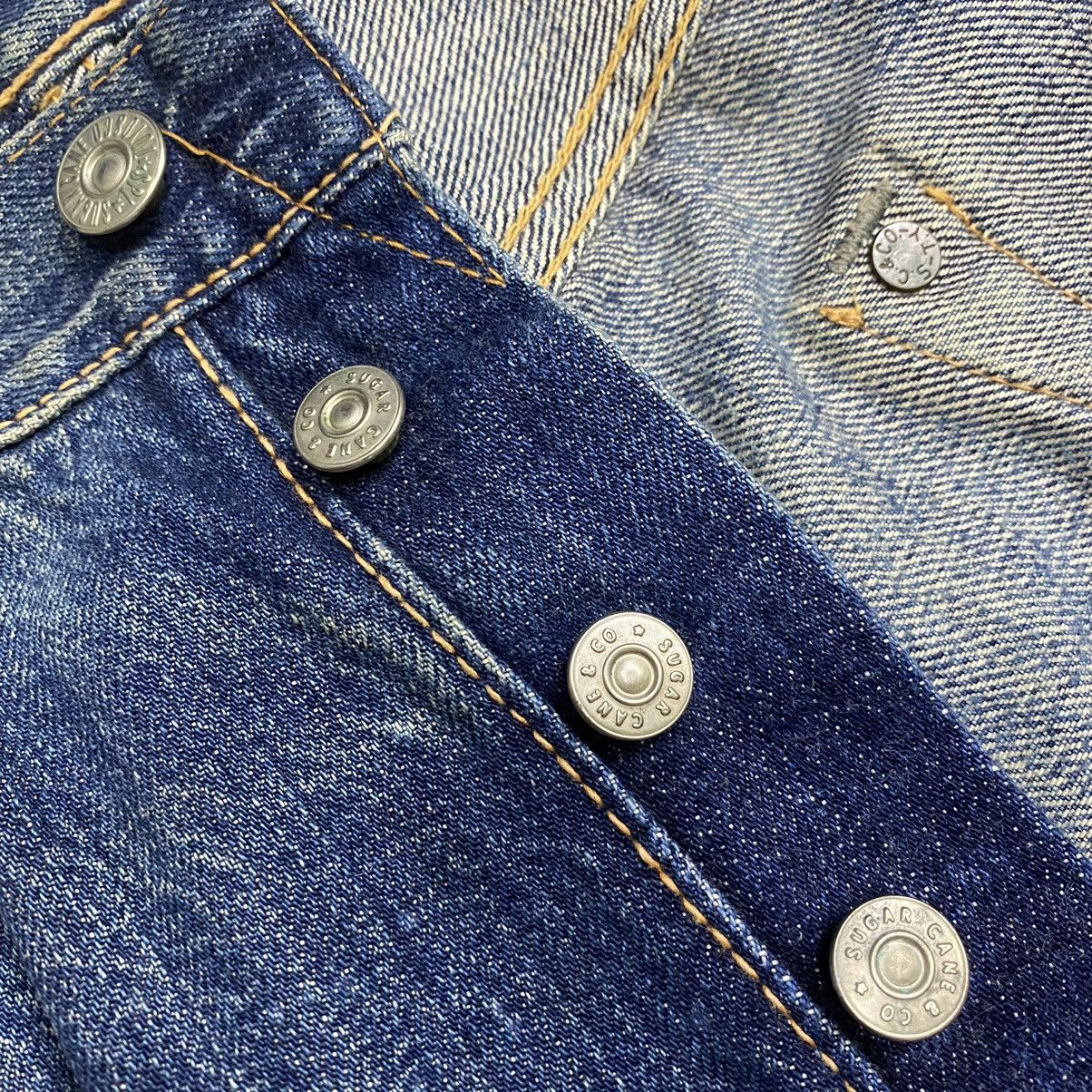 Sugar Cane Sugar Canes selvedge distressed denim homeless Size US 33 - 25 Thumbnail