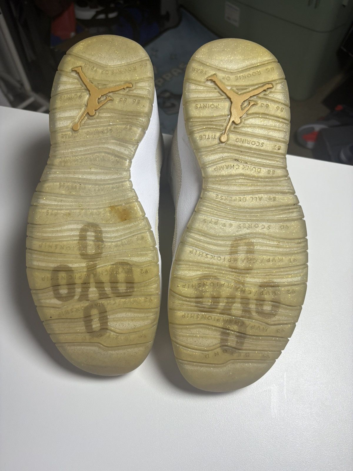 Jordan Brand OVO x Air Jordan 10 Retro 'White size 10.5 Size US 10.5 / EU 43-44 - 4 Thumbnail