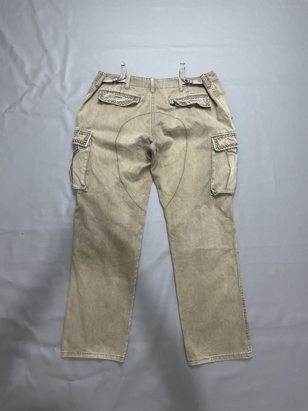 If Six Was Nine Japanese Brand bondage Studded cargo Pants Seditionaries Size US 36 / EU 52 - 4 Thumbnail