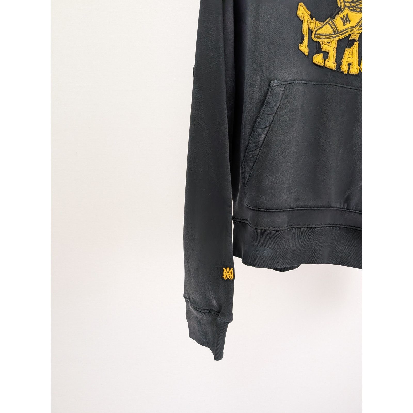 Amiri o1rshd1 Q:2 / Track Hoodie in Faded Black Size US M / EU 48-50 / 2 - 6 Thumbnail