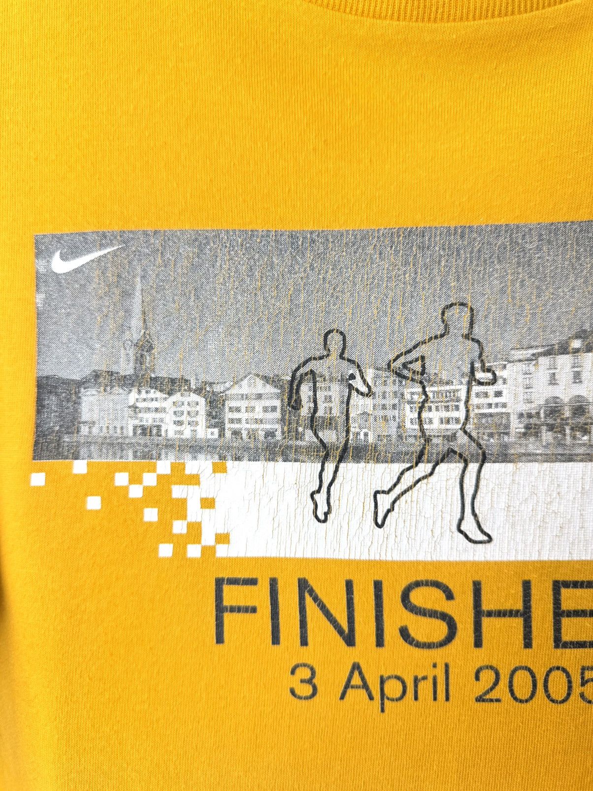 Nike 00’s Vintage Nike Marathon T Shirt Y2K Size US M / EU 48-50 / 2 - 3 Thumbnail
