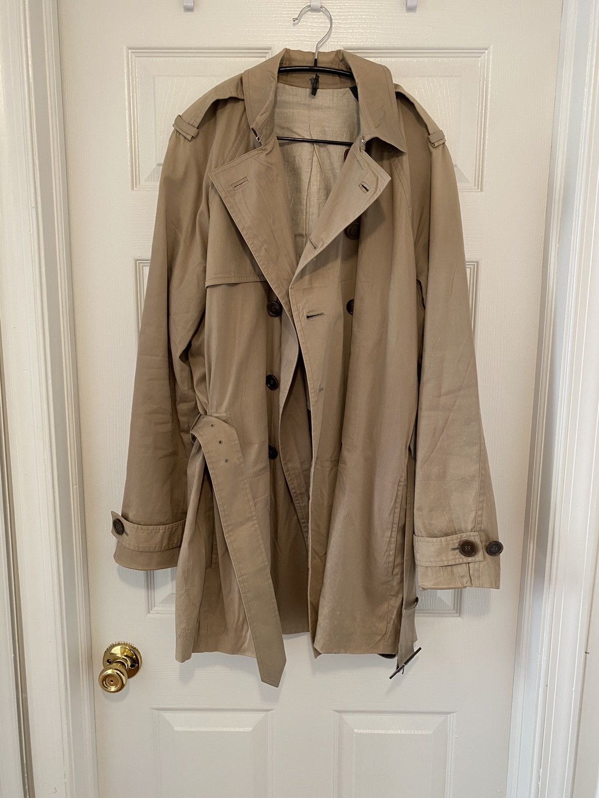 Dior Kris van assche era double breasted trench coat Size US M / EU 48-50 / 2 - 7 Thumbnail