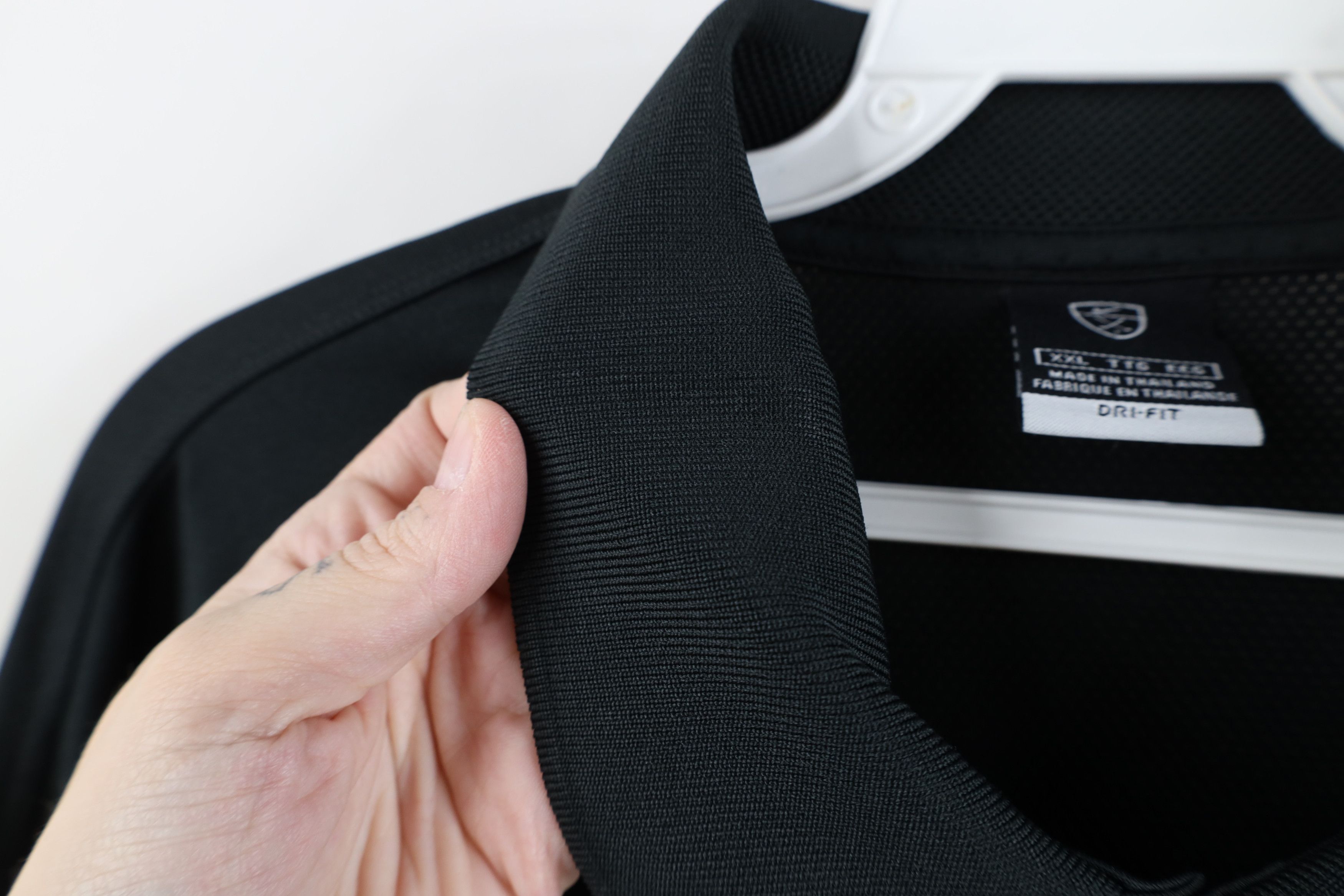 Nike Vintage Nike Golf Mini Swoosh Knit Long Sleeve Polo Shirt Size US XXL / EU 58 / 5 - 7 Thumbnail