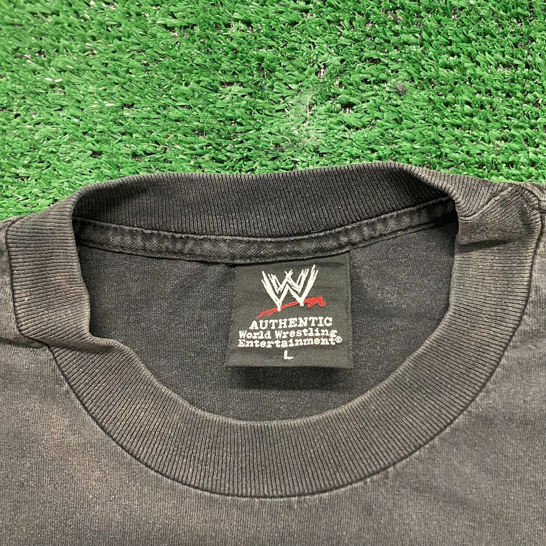 Vintage Vintage Y2K Sun Faded Cyber Goth Heart Skull WWE T-Shirt Size US L / EU 52-54 / 3 - 5 Thumbnail
