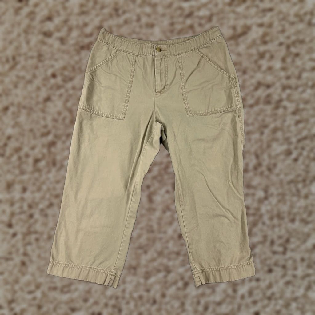 Eddie Bauer Woolrich Pants Womens Capri Beig e Khaki 5P Cotton 100% Eddie Bauer Capris Pant s Casual Fall Spring Summer Mens? Size 27" / US 4 / IT 40 - 1 Thumbnail