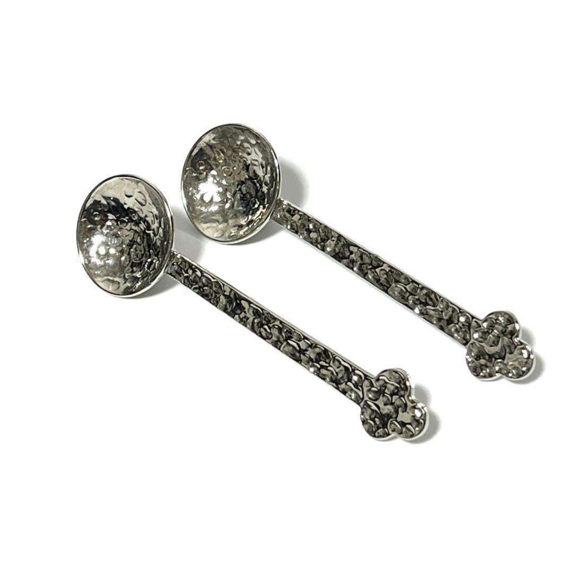 Loewe LOEWE Women's Spoon Hammer Texture Earrings Size ONE SIZE - 1 Thumbnail