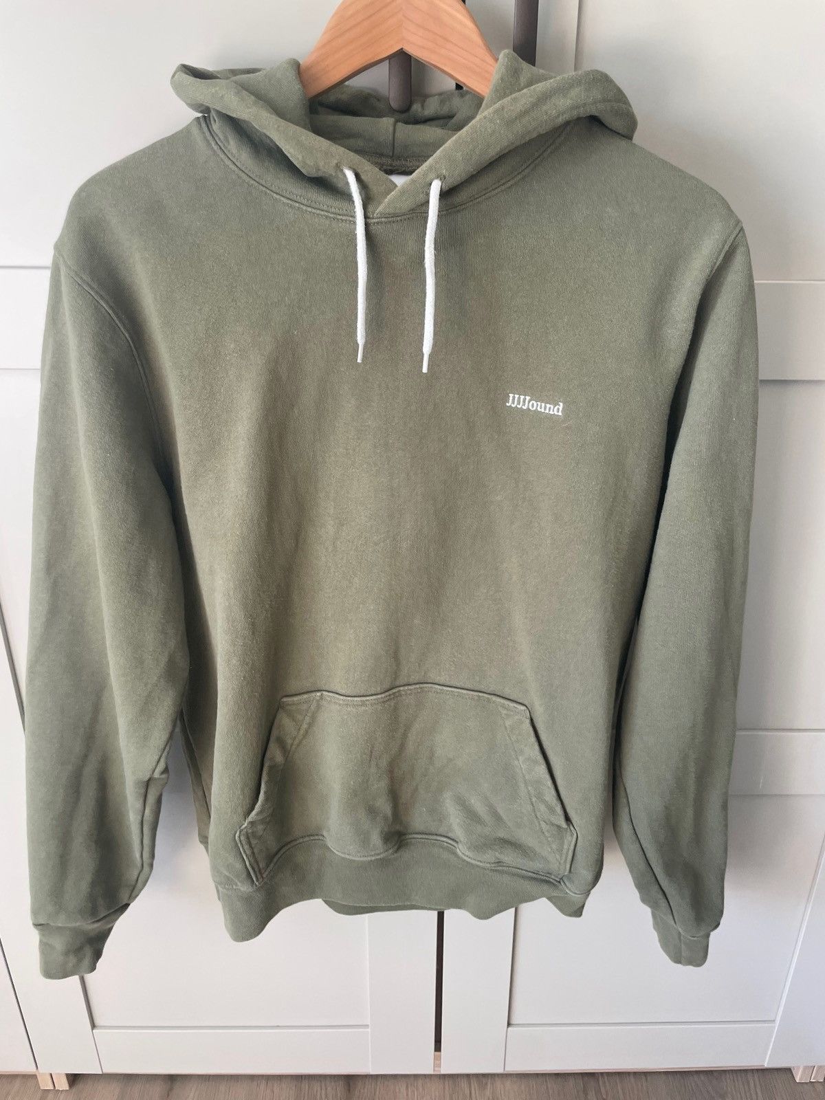 Jjjjound Jjjjound j90 olive hoodie | Grailed