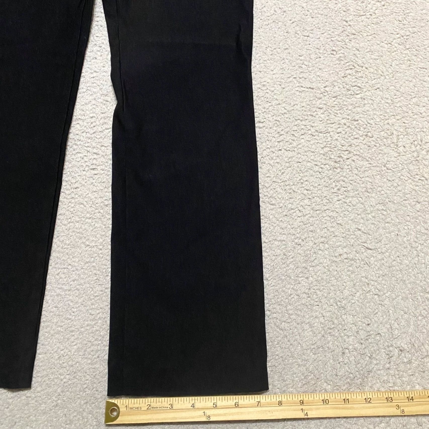 Vintage Chico's Pants Women 4 Black Pull On Straight Front Pockets Stretch Ankle Workwear Office Size 27" / US 4 / IT 40 - 4 Thumbnail