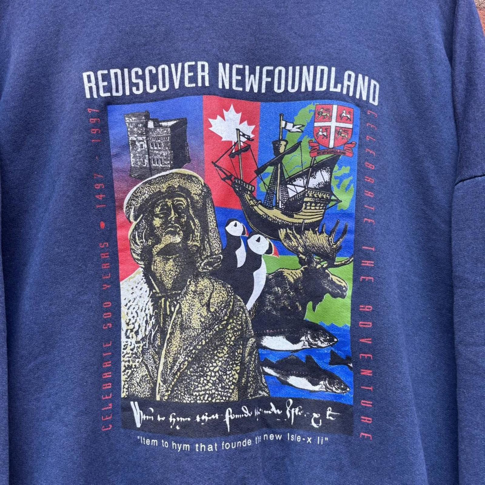 Other vintage rediscover Newfoundland 50th anniversary sweatshirt Size US L / EU 52-54 / 3 - 3 Thumbnail