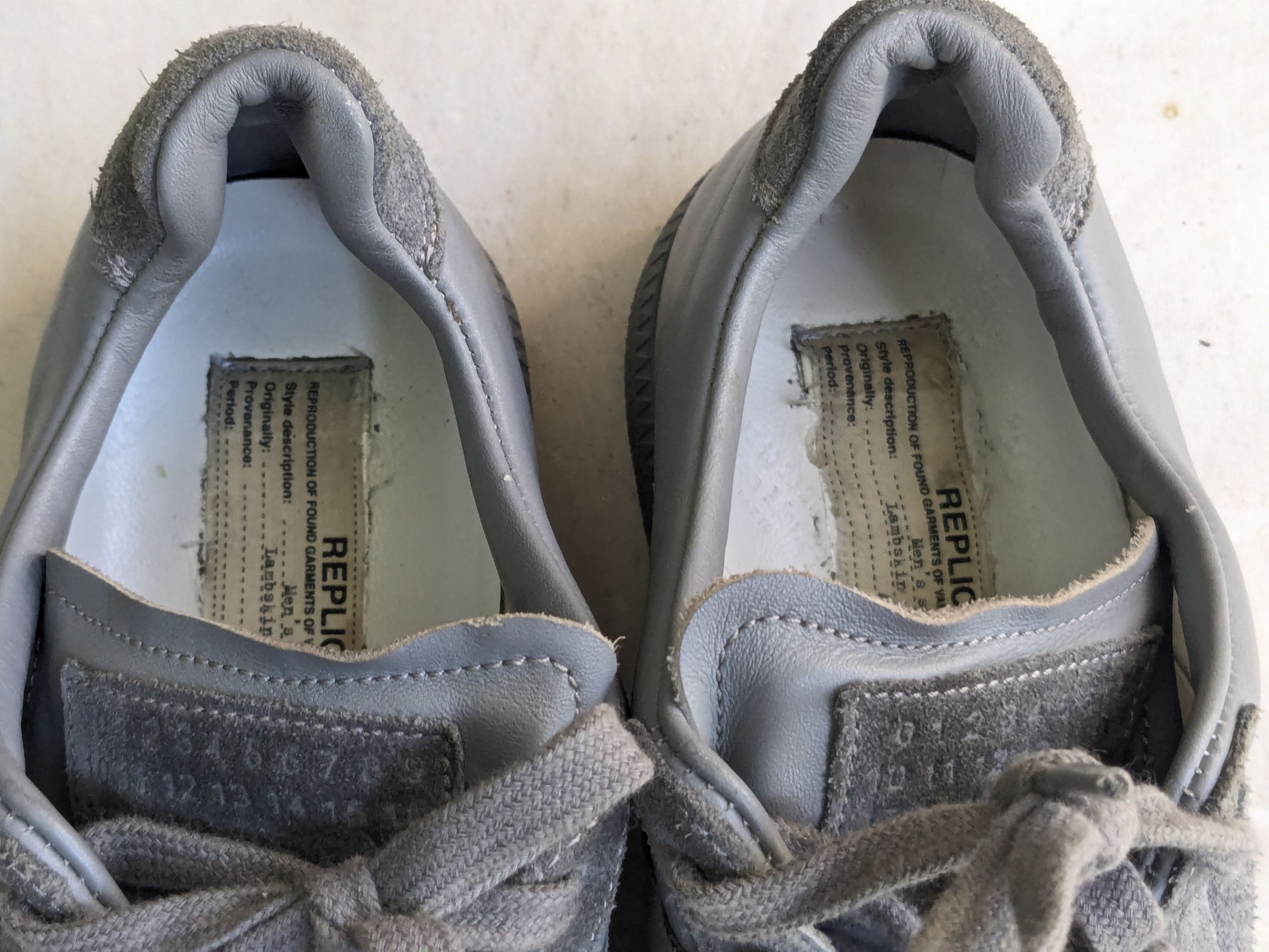 Maison Margiela Maison Margiela Gat Sneaker Low Gray 40 7 Suede Size US 7 / EU 40 - 5 Thumbnail