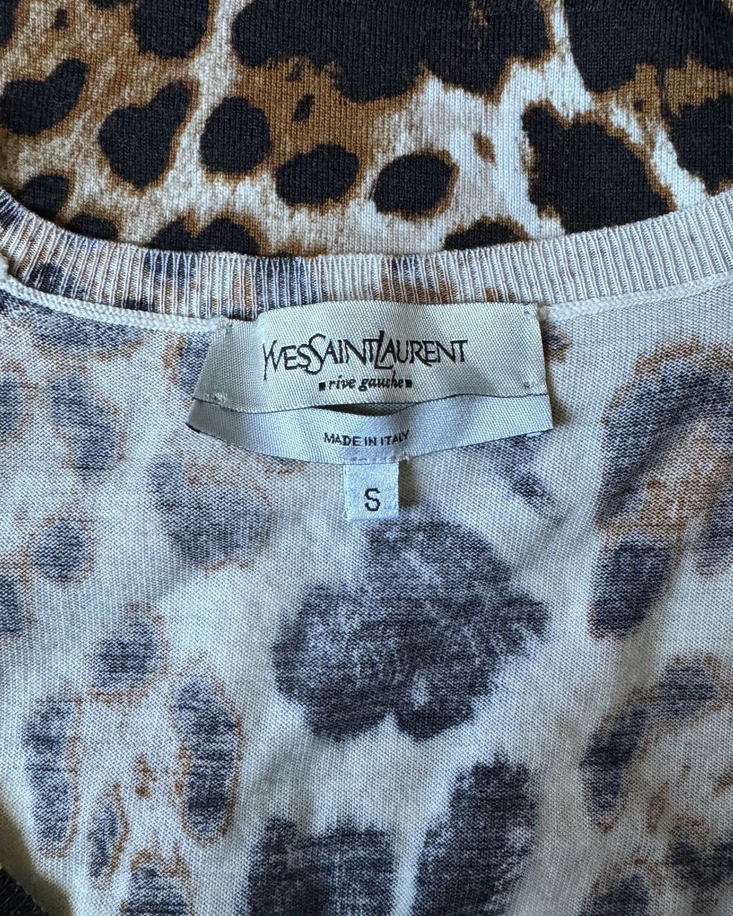 Tom Ford × Yves Saint Laurent Yves Saint Laurent by Tom Ford Leopard Knit Vest, SS 2002 Size S / US 4 / IT 40 - 6 Thumbnail