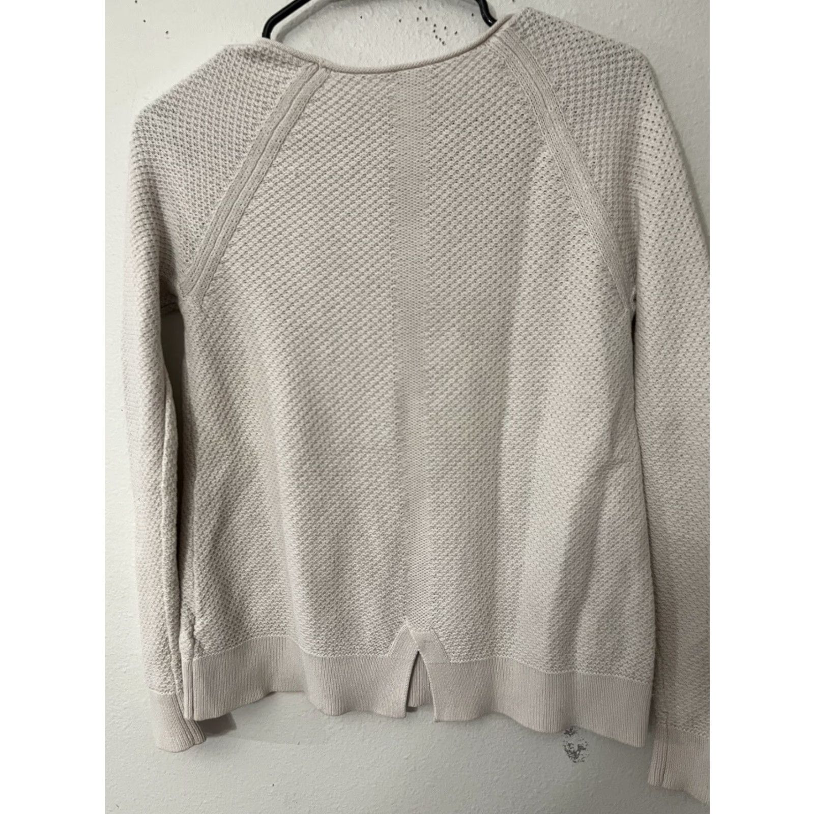Gap GAP Designed & Crafted Women Sweater Small Beige Cotton Crew Neck Long Sleeve Pullover Womens Size S / US 4 / IT 40 - 3 Thumbnail