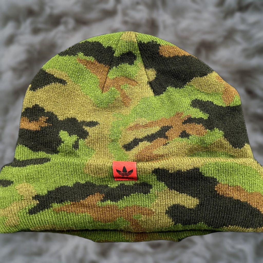 Adidas adidas Chicago Bulls Beanie Hat One Size OSFA Camouflage Cuffed Knit Thermal Unisex Adults Men Women Size ONE SIZE - 1 Thumbnail