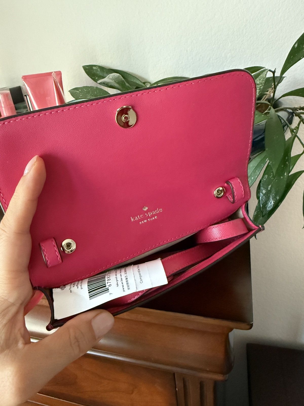 Kate Spade Kate Spade Brynn Small Flap Crossbody Bag Clutch, Pink Ruby Size ONE SIZE - 4 Thumbnail