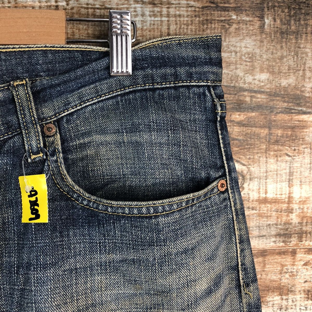 Levi's Levis 533 Blue Denim ripped distressed Pants #A2609 Size US 36 / EU 52 - 8 Thumbnail