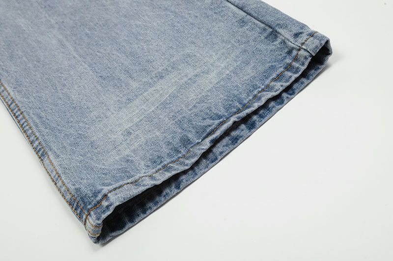 Japanese Brand Street style men's loose-fitting flared cleanfit retro jeans Size US 32 / EU 48 - 6 Thumbnail
