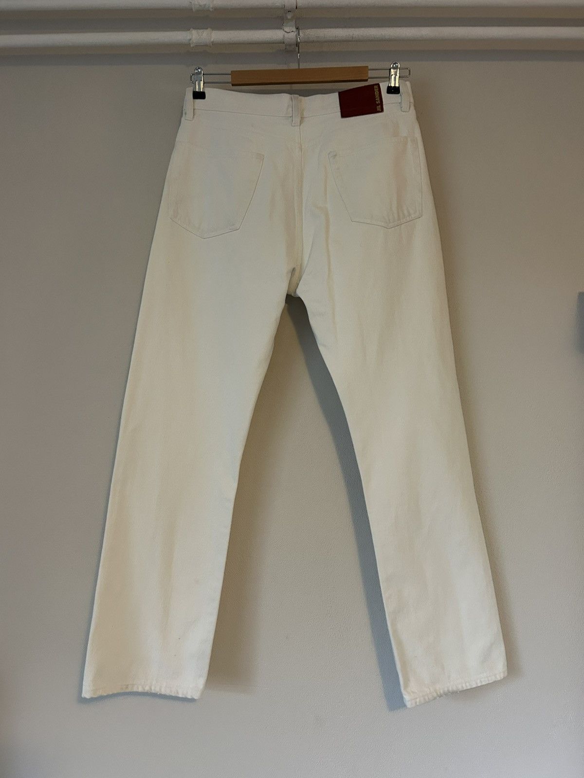 Jil Sander Jil Sander White Denim Jeans - Size 33 Size US 33 - 2 Thumbnail