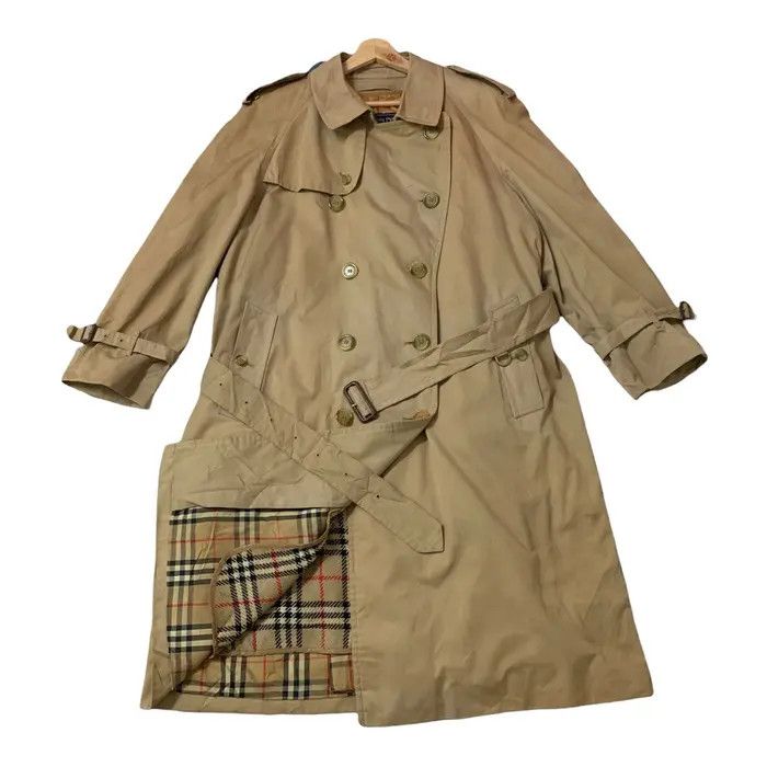 Burberry Burberrys Double Breasted Nova Check Trench Coat Size US M / EU 48-50 / 2 - 2 Thumbnail