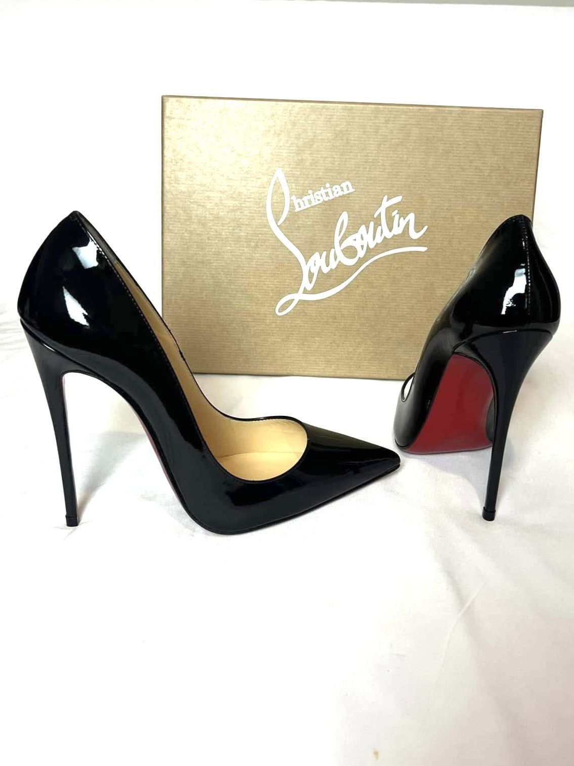 Christian Louboutin So Kate 120 Pumps - Classic Black Patent Leather Size US 6.5 / IT 36.5 - 5 Thumbnail